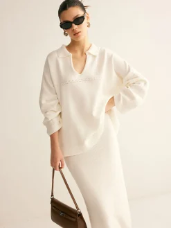 Minimalist Knit Midi Skirt Set