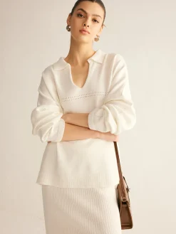 Minimalist Knit Midi Skirt Set