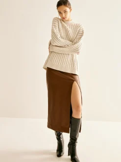 Minimalist Plain Cable Sweater
