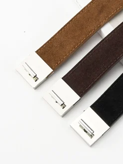 Minimalist Plain Slim Leather Belt
