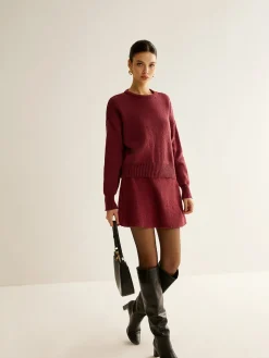 Minimalist Plain Soft Sweater Co-ords