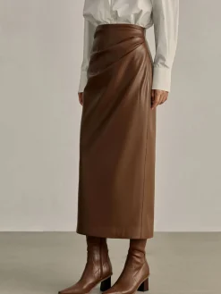 Minimalist PU Leather Skirt