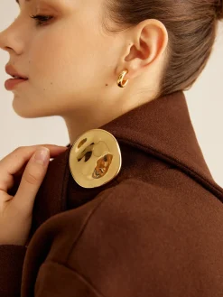 Minimalist Streamlined Irregular Brooch
