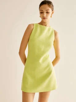 Minimalist Tweed Tank Dress