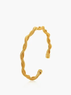 Minimalist Twist Open Bracelet