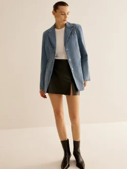 Minimalist Washed Denim Jacket