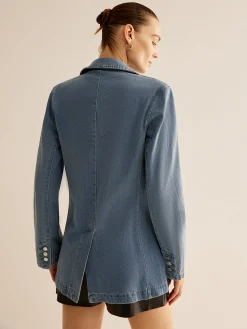 Minimalist Washed Denim Jacket