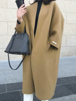 Minimalist Wool Long Coat