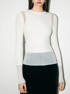 Minimalist Wool-Blend Knit Top