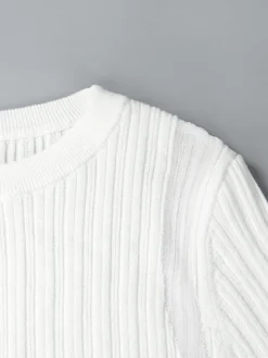 Minimalist Wool-Blend Knit Top