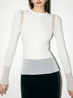 Minimalist Wool-Blend Knit Top