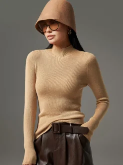 Mock Neck High Stretch Sweater