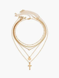 Multi-Layered Stacking Pendant Necklace