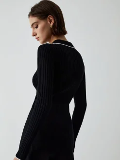 Old Money Aesthetics Polo Knit Top