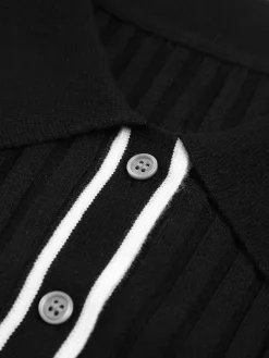 Old Money Aesthetics Polo Knit Top