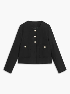 Old Money Aesthetics Tweed Blazer
