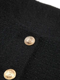 Old Money Aesthetics Tweed Blazer