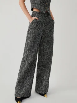 Old Money Tweed Straight Leg Pocket Pants