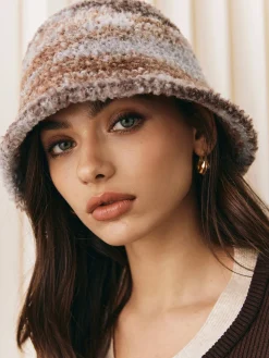 Ombre Plush Bucket Hat