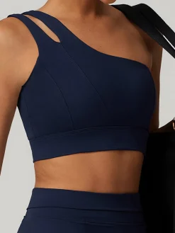 One-Shoulder Quick-Drying Sports Bra