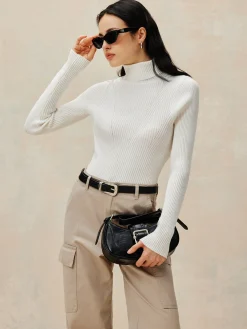 Open Back Knit Pullover Sweater