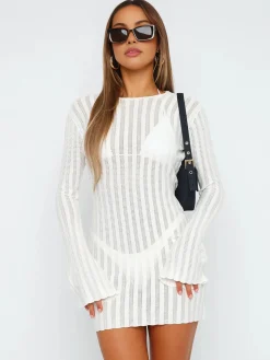 Open Back Mini Knit Dress