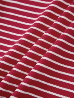 Open Back Stripe Long Sleeve Bodysuit