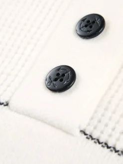 Open Collar Button Up Sweater