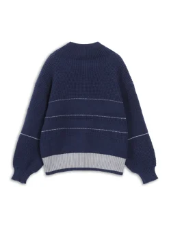 Open Collar Button Up Sweater