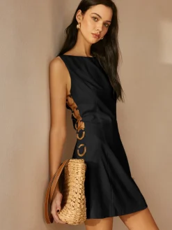 O-Ring Cutout Sleeveless Dress