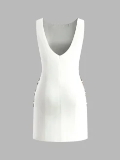 O-Ring Cutout Sleeveless Dress