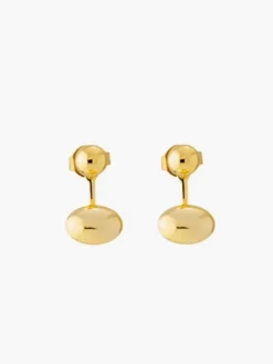 Oval Bean Stud arrings