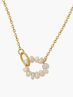 Oval Freshwater Pearl Pendant Necklace