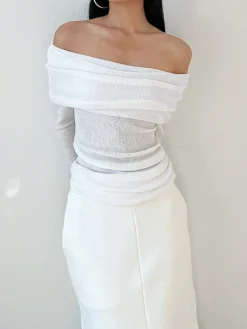 Overfold Off-Shoulder Shirt