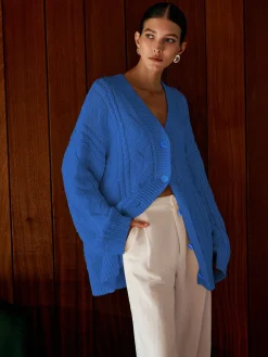 Oversize Cable Knit Outwear