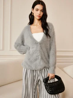 Oversize Furry Cardigan