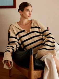 Oversize Striped Pullover Sweater
