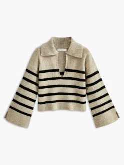 Oversize Striped Pullover Sweater
