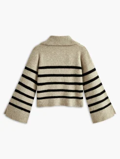 Oversize Striped Pullover Sweater