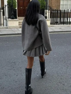 Oversized Button-Down Jacket