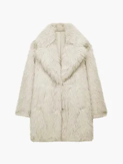 Oversized Fuzzy Women Faux Fur Coat