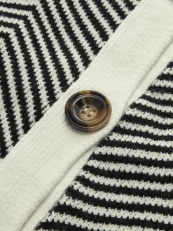 Oversized Herringbone Cardigan