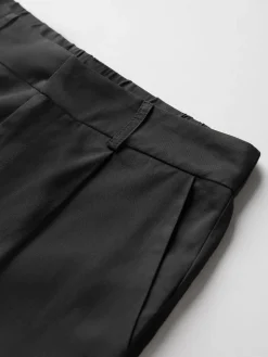 Oversized High Waisted Pleat Front Trousers