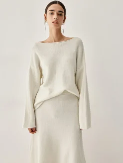 Oversized Sweater Two Piece Skirt Set