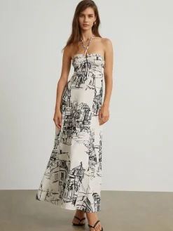 Paris Street Halter Long Dress