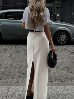 Parisian Slit Maxi Skirt
