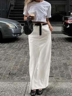 Parisian Slit Maxi Skirt
