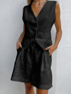 Paros Cover Up Two Piece Shorts Set