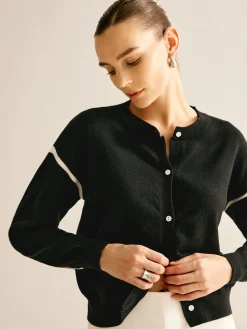 Patchwork Button Down Cardigan