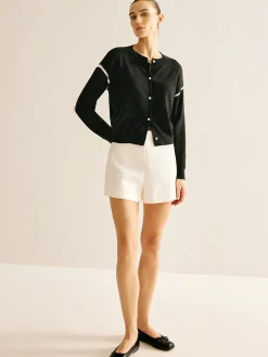 Patchwork Button Down Cardigan